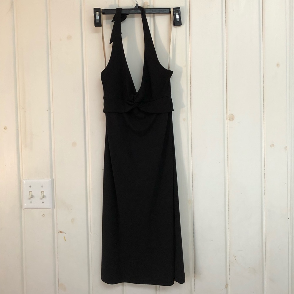 BCBG MAX Black Halter Dress